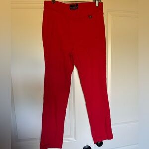 Women's Bold Red Professional Pants
